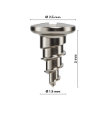 creos™ screw fixation, Membranfixierungsschrauben, 1,5 x 3 mm (5/Pkg)