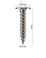 creos™ screw fixation, Tenting-Schraube mit durchgehendem Gewinde, 1,5 x 8 mm (1/Pkg)