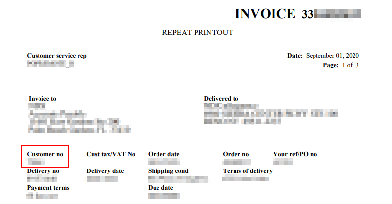 Invoice sample