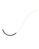 Cytoplast™ PTFE Suture 18 inches USP 3/0 white, 16 mm black 3/8 circle reverse cutting needle