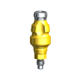 Impression Coping Closed Tray Conical Connection RP Ø 5 × 9 mm