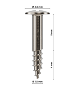 creos™ screw fixation, Tenting-Schraube, 1,5 x 5 mm (1/Pkg)