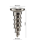 creos™ screw fixation, Membrane fixation screws, 1.5 x 5 mm (5/pkg)