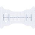 creos™ syntoprotect mesh, verstärktes PTFE-Netz, 200 µm, 24x38 mm, Form Nr. 10 (mandibular) (1/Pkg)