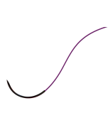 Resorba® Glycolon™ Absorbable Suture USP 5/0 violet, 13 mm 3/8 circle black reverse cutting needle